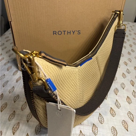 Rothy's Brown Butter The Crescent Bag - Picture 2 of 5